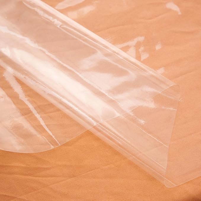 Clear Plastic Tablecloth Protector Rectangle 54x78 inch Waterproof Oilproof Stain Resistant Wipeable Table Cover for Dining Tables