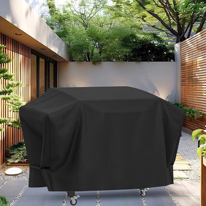 Griddle Cover for Blackstone 36 Inch Griddle with Hood 5482, Heavy Duty 600D Waterproof Flat Top Gas Cover for Blackstone 4 Burner Griddle Accessories with Strap,Black