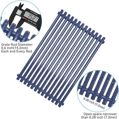 17.4 inch Porcelain Steel Grill Grates Replacement for Weber Spirit 300 Series, Spirit 700, Genesis Silver Gold Platinum B/C for 7525 Grates, Set of 2