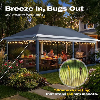 Quictent 10x20FT Pop Up Gazebo Canopy Tent - Image 8
