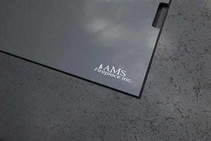 AMS Fireplace | Powder Coated Fire Pit Burner Lid for Brooklyn FireTable (Dark Gray) | Weather-Protected | Easy to Clean | No Assembly Required