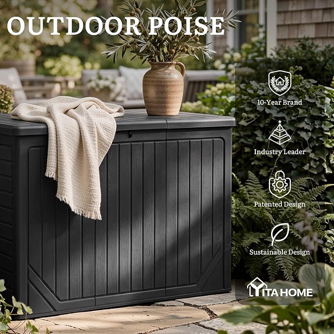 YITAHOME 230 Gallon Extra Large Outdoor Storage Box | Waterproof Double-Wall - Image 9