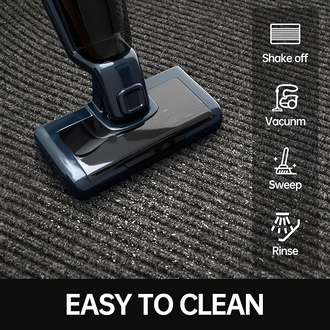 Front Door Mat, 3' x 4' Heavy Duty Indoor Outdoor Door Mat for Entryway, Commercial Door Mats Entrance, Low Profile Welcome Mats Non-Slip, Durable Rubber Backing Entry Mat for Patio, Home