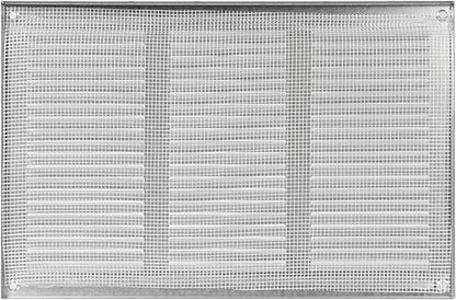 Repa Market 12x8 Inch Air Vent Cover/Galvanized Steel Louvered Grill Cover with Mesh Screen/Wall or Ceiling Vent/Durable Flush Mount HVAC Register for Indoor and Outdoor Ventilation