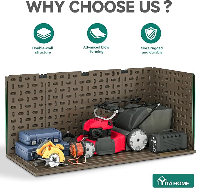 YITAHOME 320 Gallon Double-Wall Deck Box - Image 5