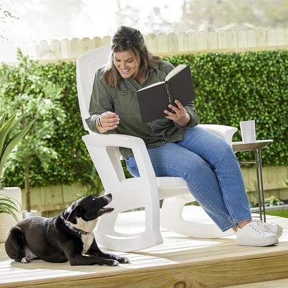 Rockaway Heavy Duty All Weather Patio or Deck Rocking Chair, and Patio - Image 7