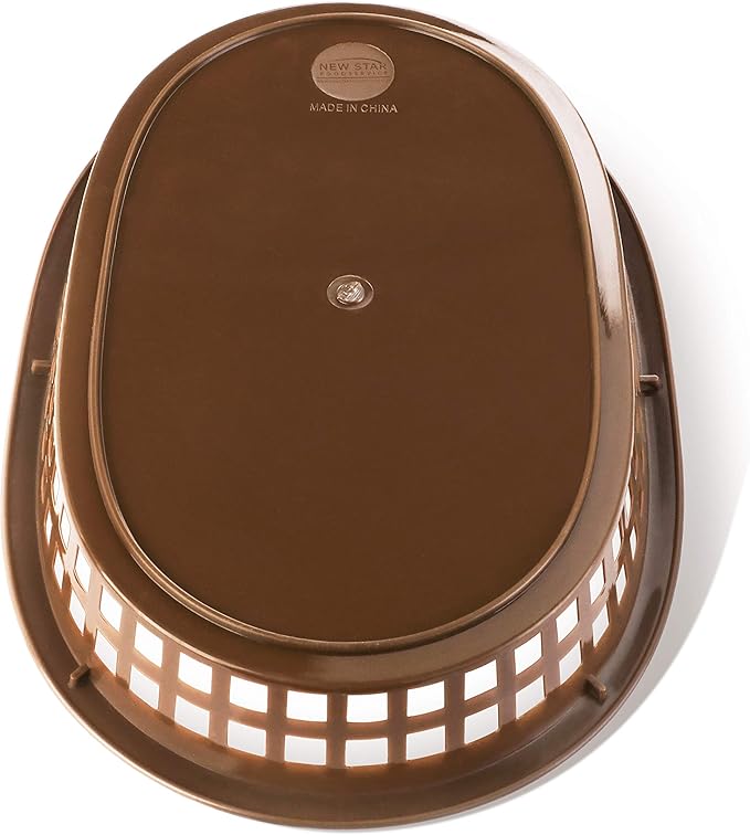 New Star Foodservice 44010 Fast Food Baskets, 10.5 x 7 Inch, Set of 36, Brown
