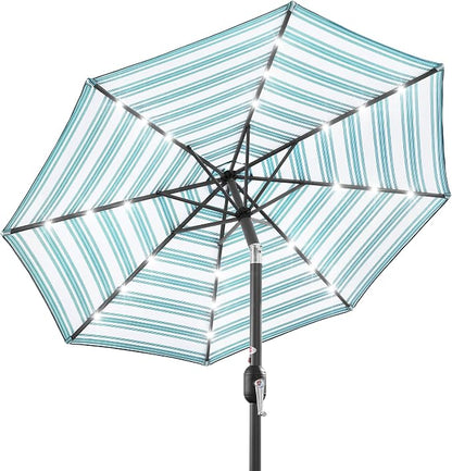Best Choice Products 10ft Solar Polyester LED Lighted Patio Umbrella w/Tilt by Unknown