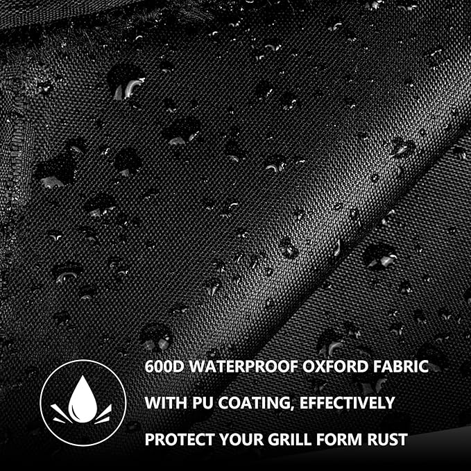 Outdoor Heavy Duty Waterproof Pellet Grill Cover for Traeger Woodridge Pro Grill Woodridge Elite Grill,Grill Cover for Traeger Grills BAC776 Full-Length All Weather Grill Cover Accessory,Black
