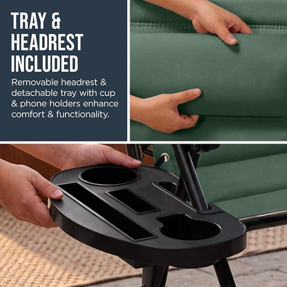 Best Choice Products Oversized Padded Zero Gravity Chair w/Canopy Headrest Cup - Image 9