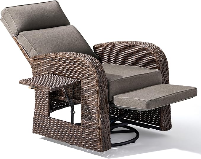 Luxury Patio Swivel Recliner Chair - Image 9