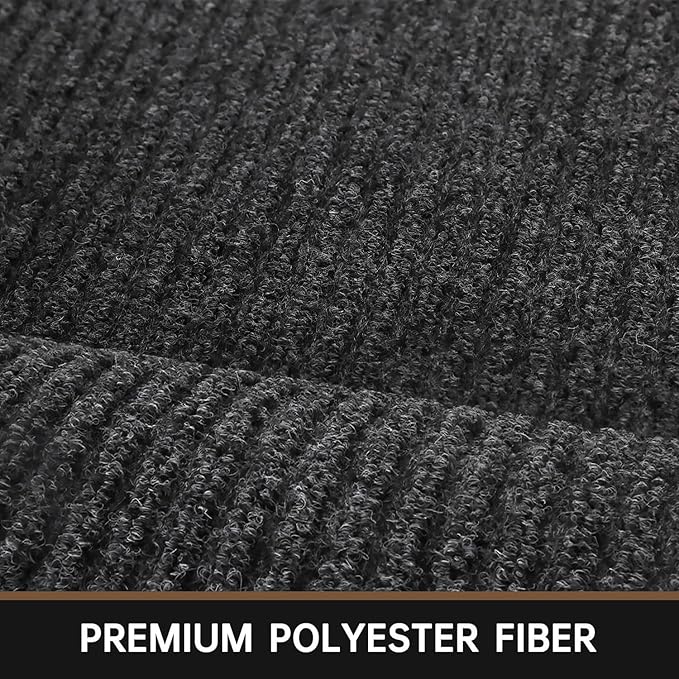 Front Door Mat, 48" x 24" Heavy Duty Indoor Outdoor Doormat, Non-Slip Welcome Mats for Entryway, Rubber Backing Low Profile Commercial Door Mats