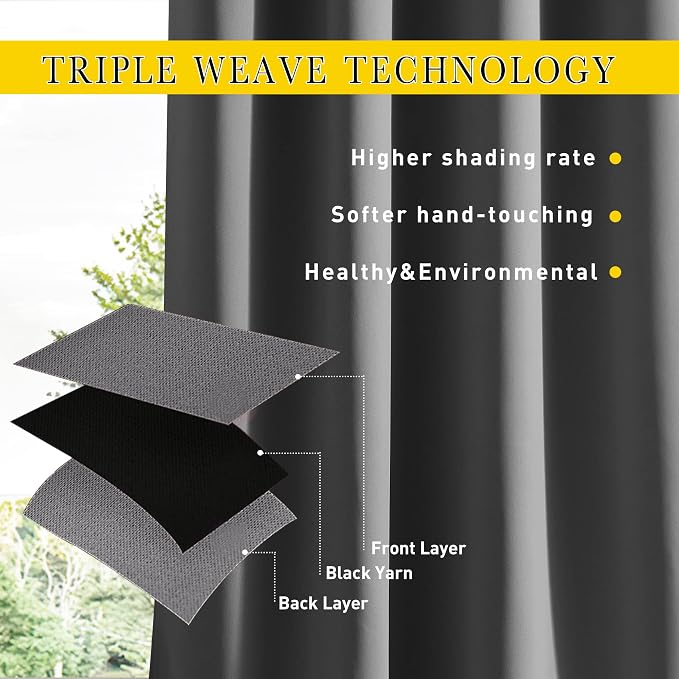 NICETOWN Windproof Outdoor Curtains - Image 3