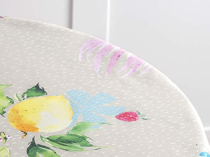 Maison d' Hermine Table Cloth Round Table 100% Cotton 69 Inches Tablecloth Reusable Decorative Everyday Use for Dining Room, Farmhouse, Home Party, Festive & Wedding Spring Summer - Jardin D'Ete - Fog