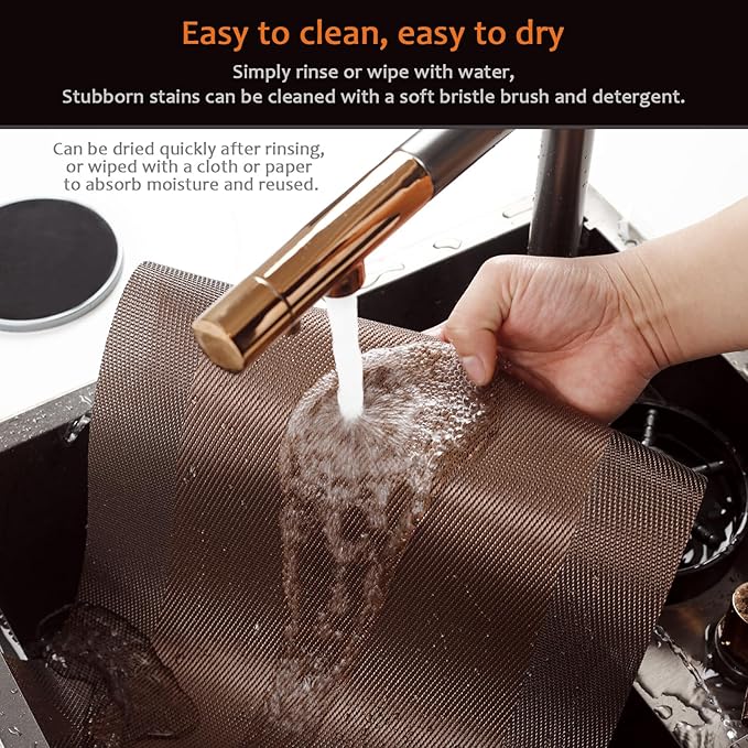 Placemats Set of 12 Washable&Wipeable Place mats for Dining Table Kitchen Indoor Outdoor Table Mats Heat Resistant Non Slip Woven Vinyl Table Placemats (Brown，12PCS)