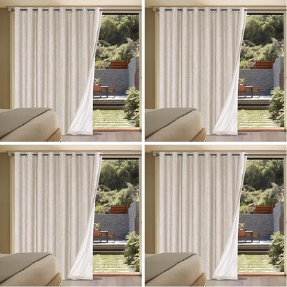 H.VERSAILTEX Linen Blackout Curtains Durable Thick Textured Linen Look 100% by HVERSAILTEX
