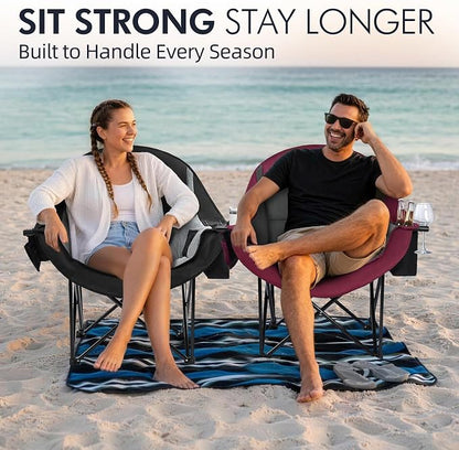 Oversized Camping Chair for Adults 2 Pack - Image 6