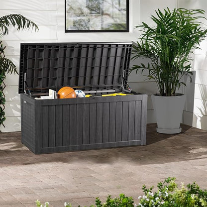 Outdoor Storage Box, 200 Gallon Waterproof Deck Box, Premium Hydraulic Cushion - Image 5