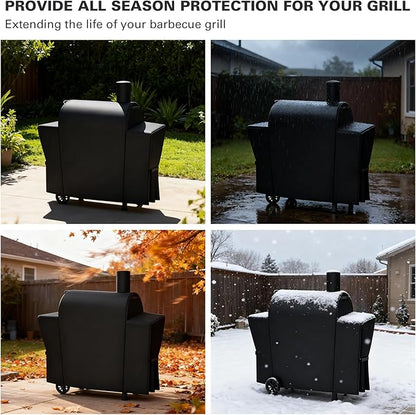 Heavy Duty 600D Grill Cover Fits for Royal Gourmet CC1830T 30-Inch Barrel Charcoal Grill Cover