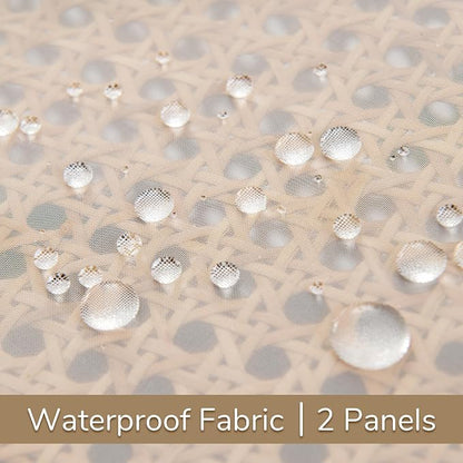 Outdoor Sheer Curtains for Patio Waterproof, 2 Panels Rod Pocket Indoor/Outdoor - Image 5