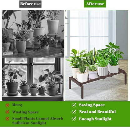 1 Tier Metal Plant Stand Indoor Outdoor, Potted Multiple Flower Pot Holder Rack - Image 7