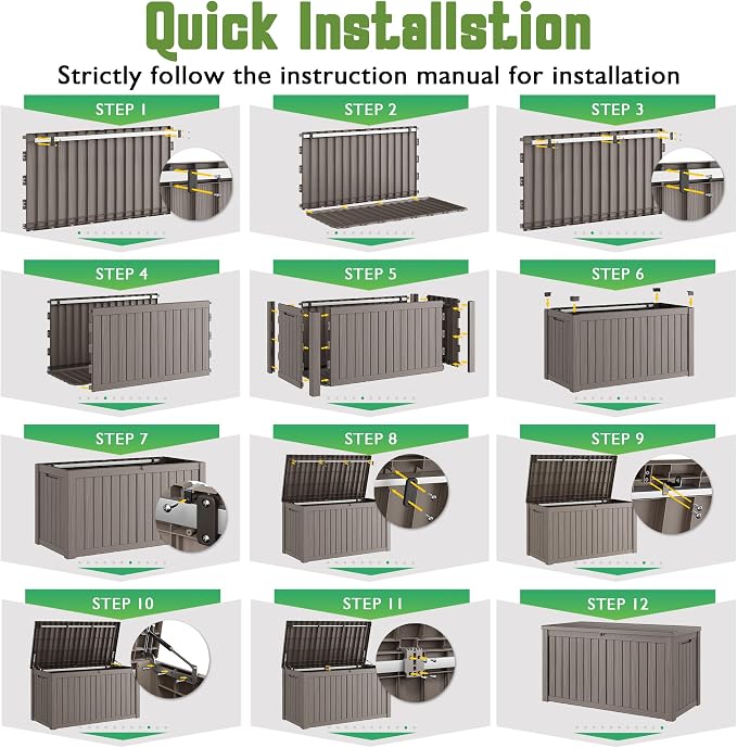 Outdoor Storage Waterproof Deck Box - Image 8