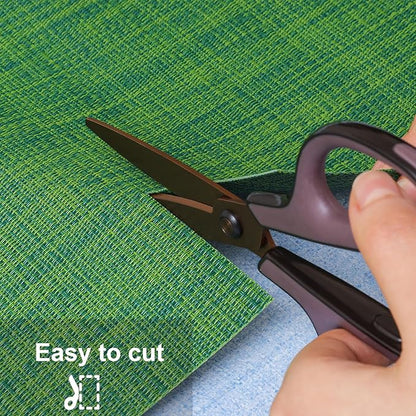 Myir JUN Table Runner, Vinyl Table Runner Indoor Arbitrarily Cropped Runner for Table Heatproof for Home Party (Dark Green, 12 x 94 inch)