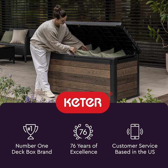 Keter Kentwood 92 Gal Outdoor Storage Box - Image 10