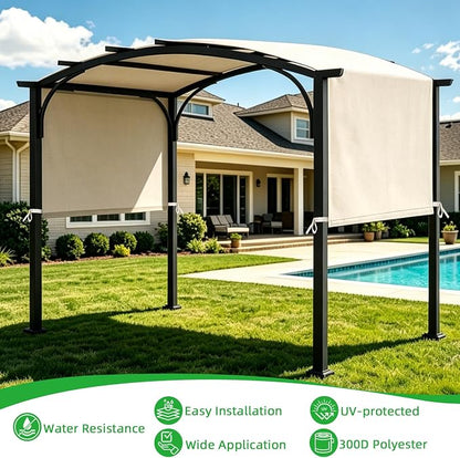 Pergola Canopy Cover Replacement Waterproof Pergola Cover, w/Drainage Holes - Image 4