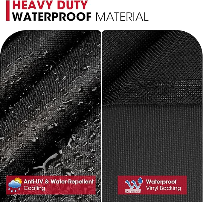 Unicook Round Smoker Cover 30 Inch, Heavy Duty Waterproof Charcoal Kettle BBQ Grill Cover, Fade Resistant Barrel Protector, Fits Weber Char-Griller Akorn Kamado and More, 30" Dia x 36" H
