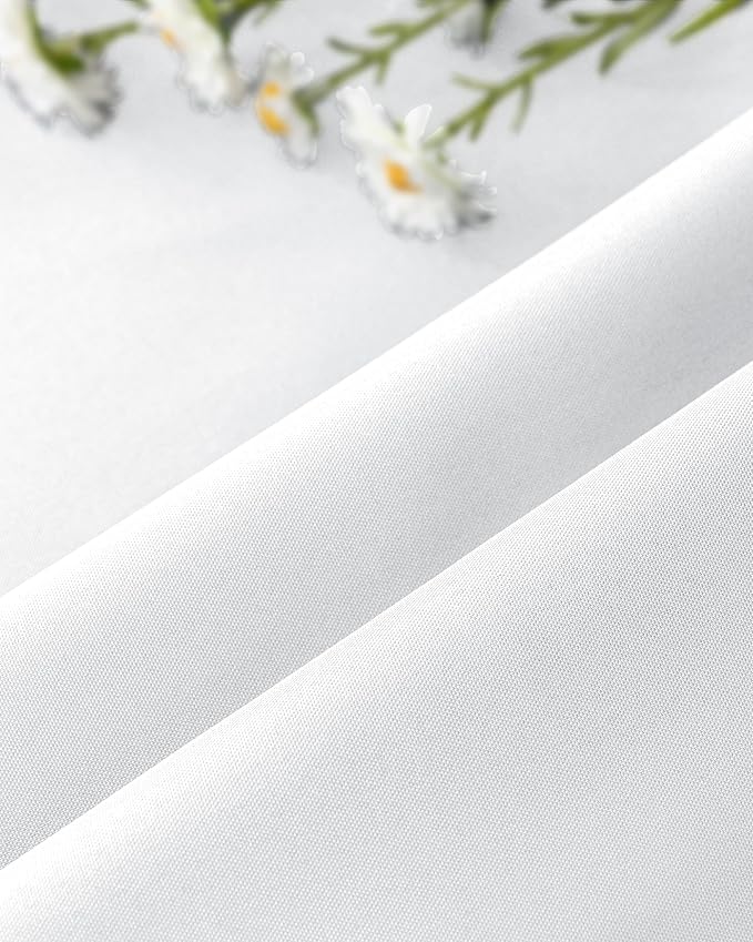 Windproof Outdoor Curtains for Patio Waterproof 4 Pcs 54x108 In White | Grommet - Image 8