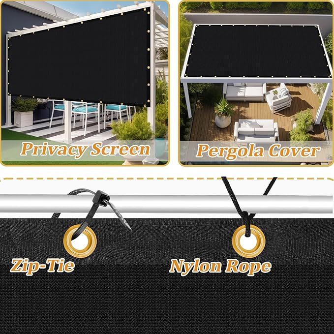 Shade&Beyond Customized Size 5' X 7' Shade Cloth - Image 4