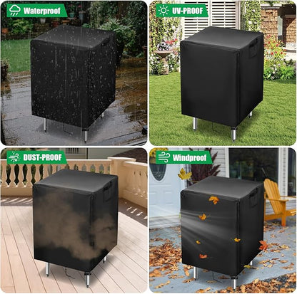 Outdoor Prep Table Cover,30 Inch Waterproof Stainless Steel Prep Cart Table Cover,Patio Kitchen Grill BBQ Food Prep Table Cover - 30 x 18 x 34 Inch