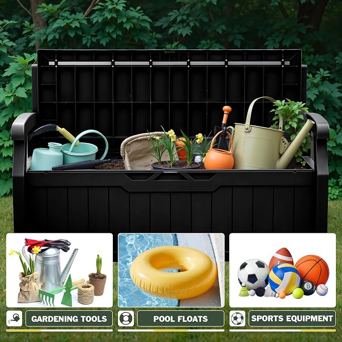 Flamaker 80 Gallon Storage Bench - Image 4