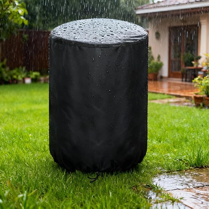 Smoker Cover Fit for Realcook Vertical 17 Inch Steel Charcoal Smoker, Waterproof Grill BBQ Cover Vertical Smoker Covers-22 D x 35" H