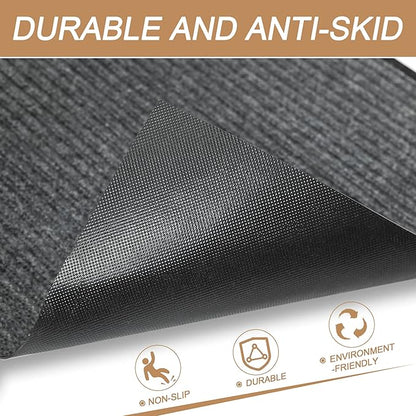Front Door Mat Outside Entrance, 72" x 24" Sturdy Indoor Outdoor Mats for Entryway, Low Profile Welcome Doormat for Home Entrance, Non Slip Shoe Scraper Mat, Ideal for High Traffic Area