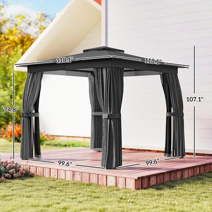 Outsunny 10' x 10' Outdoor Patio Gazebo - Image 7