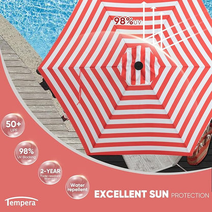 Tempera Patio Market Outdoor Table Umbrella - Image 2