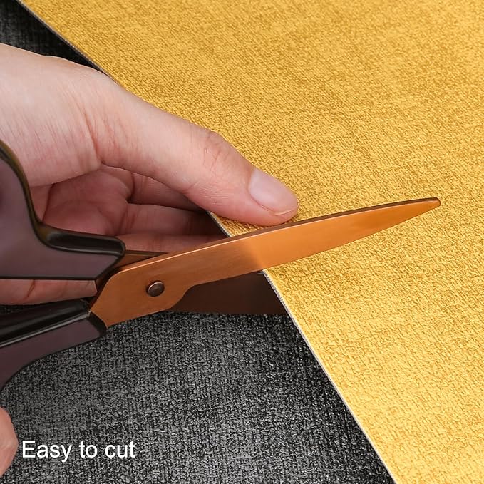 Table Runners 94 Inches Long, Dual-Sided Faux Leather Farmhouse Table Runner Waterproof Heatproof Non-Slip for Living Room Party Home Decor Holiday Decorations(Gray Yellow, 12 x 94 Inch)