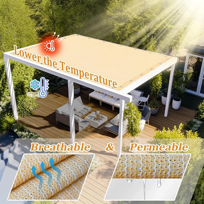 Shade&Beyond Customized Size 90% Sun Shade Cloth - Image 2