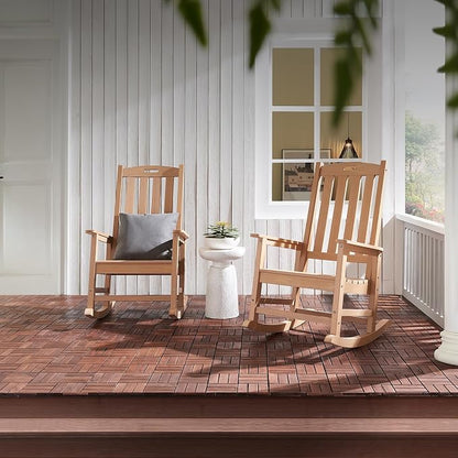 Oversized Outdoor Rocking Chair, HDPE Porch Rocker | High Back Rocking Chairs - Image 5