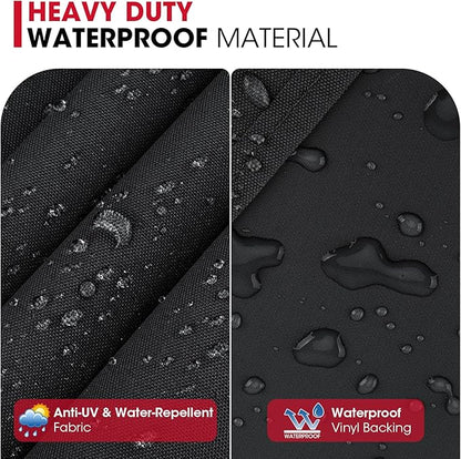 Unicook 40 Inch Smoker Cover for Masterbuilt, Outdoor Electric BBQ Smoker Grill Cover Heavy Duty Waterproof Fade Resistant, 23" W x 17" D x 39" H, Black