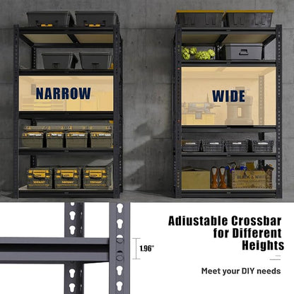 Heavy Duty Storage Rack, 35.55''×16''×72'' Outdoor Storage Shelves, Free - Image 4