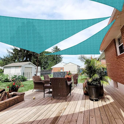 Patio Paradise 21' x 21' x 21' Sun Shade Sail Triangle Canopy Shade Cloth by Patio