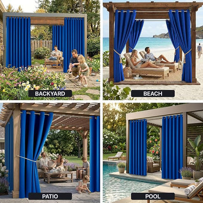 Waterproof Outdoor Curtain W84 x L120 - Image 9
