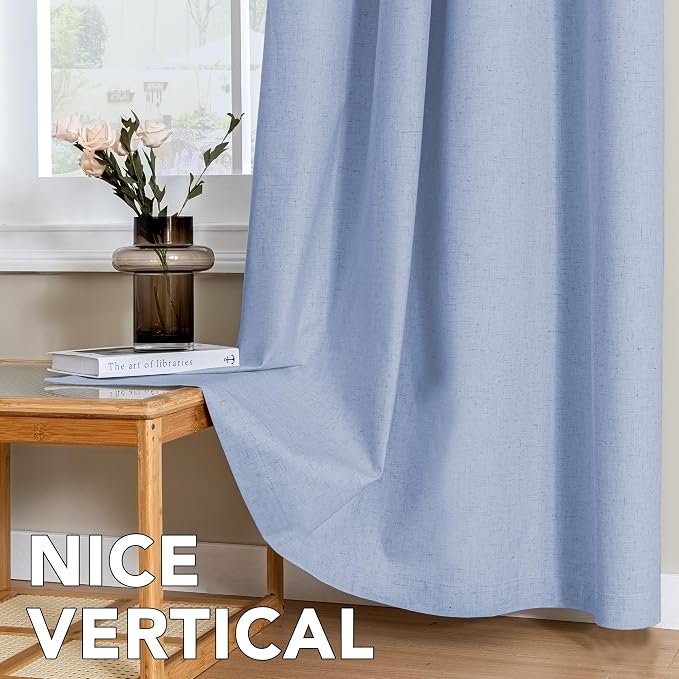 H.VERSAILTEX Linen Curtains 100% Blackout Curtains - Image 7