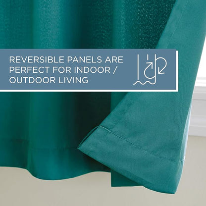 TOWN & COUNTRY BASICS Cabana Solid Heavyweight Indoor Outdoor Curtains - Image 6