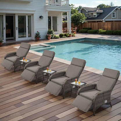 7 Piece Wicker Patio Furniture Set - Image 4