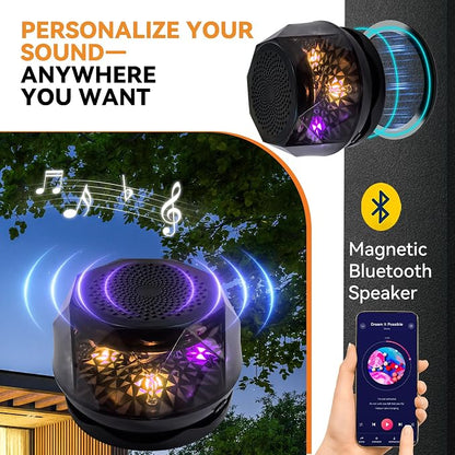 Patio Gazebo 10'x10' with LED Lights & Bluetooth Speaker, Heavy Duty Outdoor - Image 4