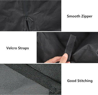 Outdoor Heavy Duty Waterproof Pellet Grill Cover for Traeger 34,Pro 34 Series Wood Pellet Smoker Grill,Texas and More,Full Length All Weather Protection Grill Cover for Traeger BAC380 BAC504,Black